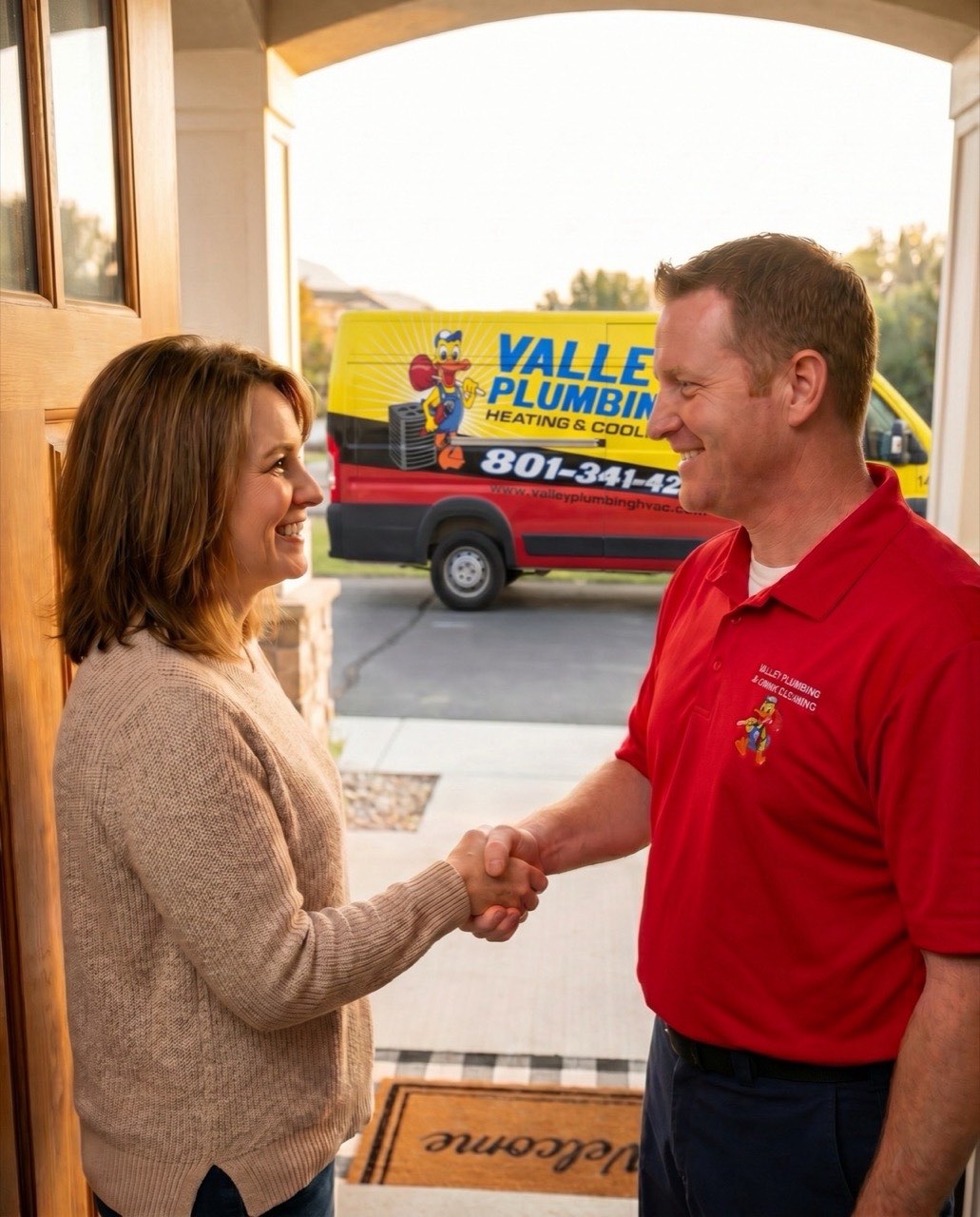 Valley Plumbing technician ready to help